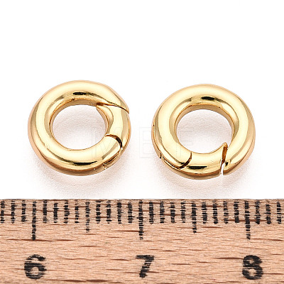 Brass Spring Gate Rings KK-T078-20G-01-1
