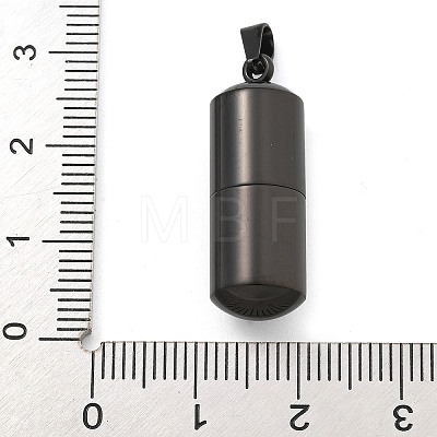 304 Stainless Steel Openable Urn Ashes Pendants STAS-M084-05C-1