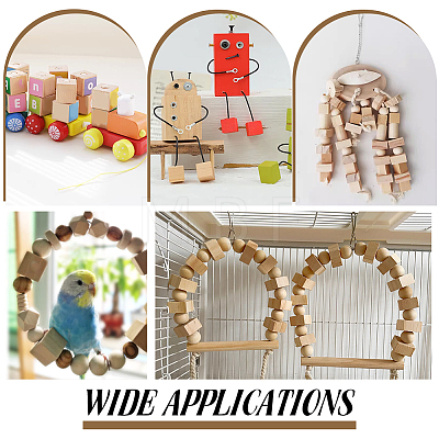 200Pcs Wood Beads WOOD-PH0004-08-1