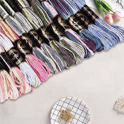 6-Ply Polyester Embroidery Floss OCOR-WH20074-15K-1