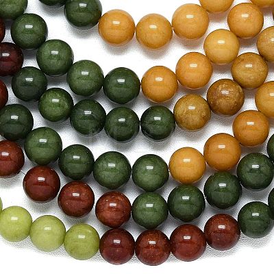 Natural Malaysia Jade Beads Strands G-B165-C07-8mm-1