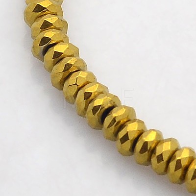 Electroplate Non-magnetic Synthetic Hematite Beads Strands G-J208B-02-1