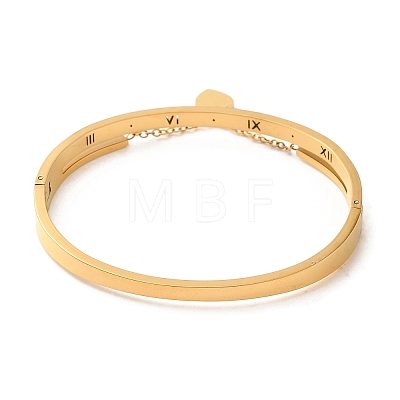 Adjustable Vacuum Plating 304 Stainless Steel Bangles BJEW-F474-08G-1