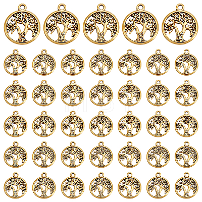 120Pcs Tibetan Style Alloy Pendants FIND-UN0007-20AG-1