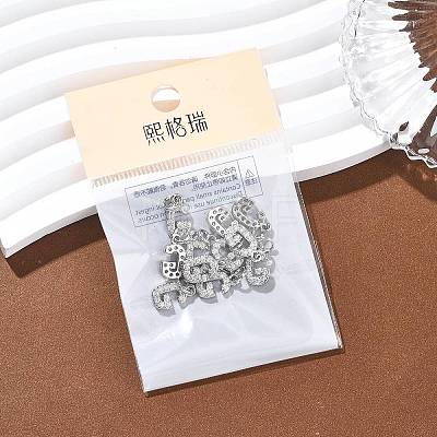 SHEGRACE Brass Micro Pave Clear Cubic Zirconia Pendants XGRQ29396-394P-G-1