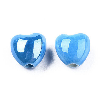 Pearlized Handmade Porcelain Beads X1-PORC-T007-21-06-1
