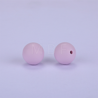 Round Silicone Focal Beads SI-JX0046A-136-1