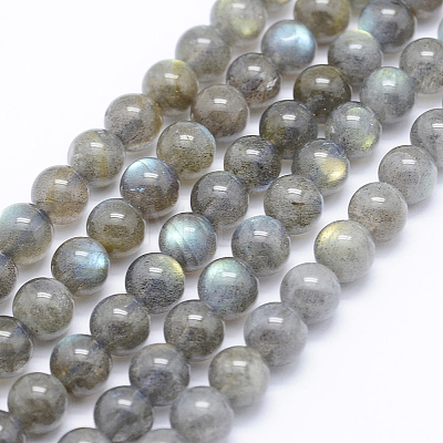 Natural Labradorite Beads Strands G-P336-19-7mm-1