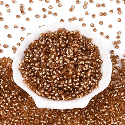 Silver Lined Glass Seed Beads SEED-T007-18A-12-1