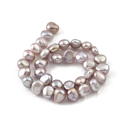 Natural Cultured Freshwater Pearl Beads Strands PEAR-A006-03G-1