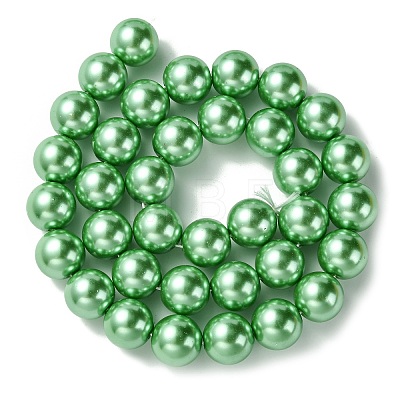 Eco-Friendly Glass Pearl Beads Strands HY-A008-12mm-RB008-1