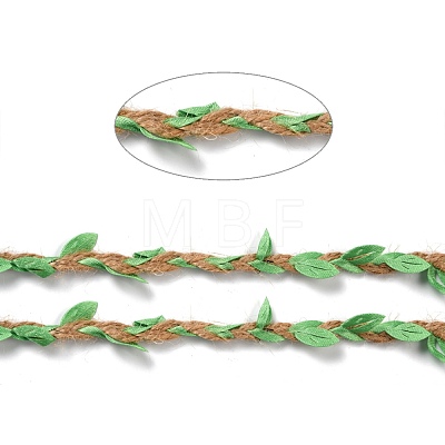 DIY Wreath Foliage Green Leaves Ribbon Decorative OCOR-M007-01D-1