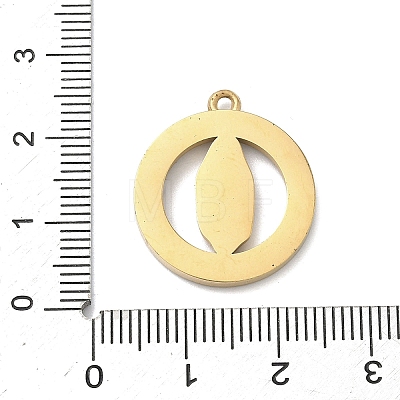 304 Stainless Steel & Rhinestone Pendants STAS-G371-09C-02G-1