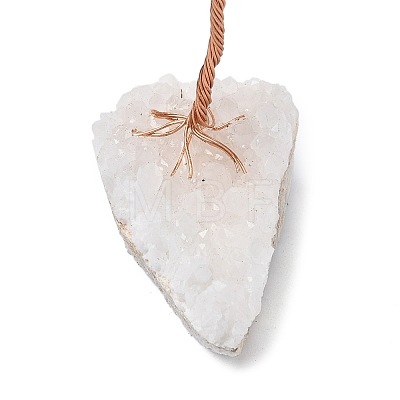 Natural Quartz Crystal Chips Tree of Life Decorations DJEW-P022-01B-03-1