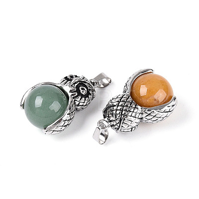 Natural Mixed Stone Pendants G-T143-24M-1