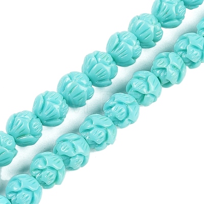 Synthetic Coral Carved Beads Strands CORA-C003-01D-1