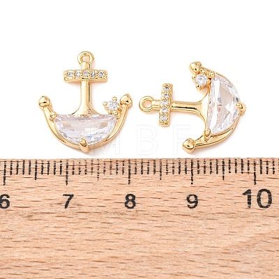 Brass Micro Pave Cubic Zirconia Pendants KK-A284-05G-1