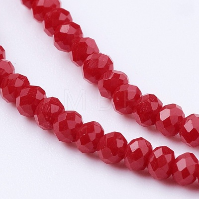 Imitation Jade Glass Beads Strands GLAA-G045-A-1