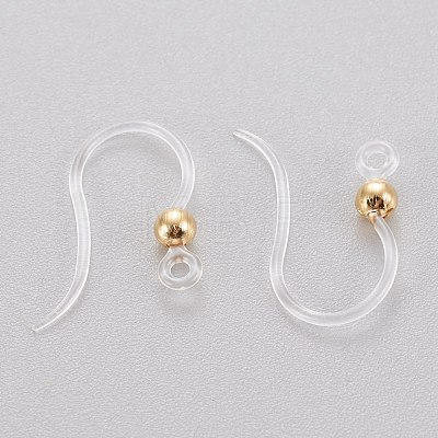 Eco-Friendly Plastic Earring Hooks STAS-K203-03G-1