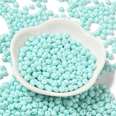 6/0 Opaque Baking Paint Glass Seed Beads SEED-M012-02A-04-1