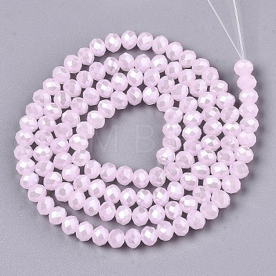 Electroplate Glass Beads Strands EGLA-A034-J3mm-A03-1