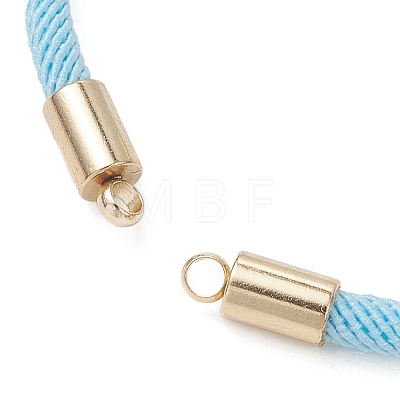 Nylon Round Cord Slider Bracelet Makings AJEW-JB01537-1