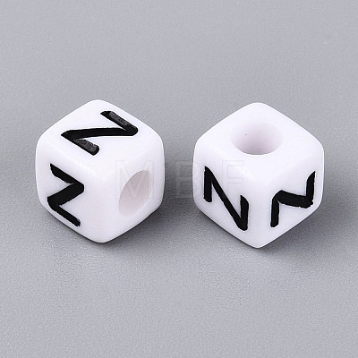 Opaque Acrylic Beads SACR-N020-04A-Z-1