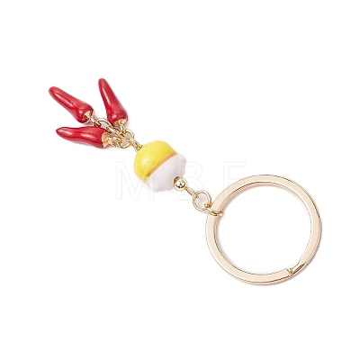 Porcelain & Alloy Enamel Keychain KEYC-JKC01156-01-1