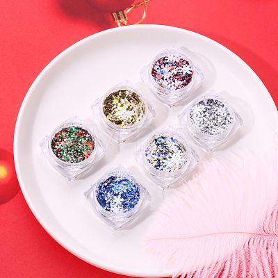 12 Colors Shining Nail Art Decoration Accessories for Christmas MRMJ-R091-22-1