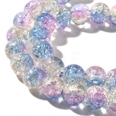 Crackle Glass Beads Strands CCG-C002-8mm-09-1