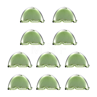 10Pcs Glass Bead Cone for Wind Chimes Making GLAA-TA0002-24A-1
