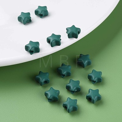 Spray Painted Acrylic Beads X-MACR-S373-45-O05-1