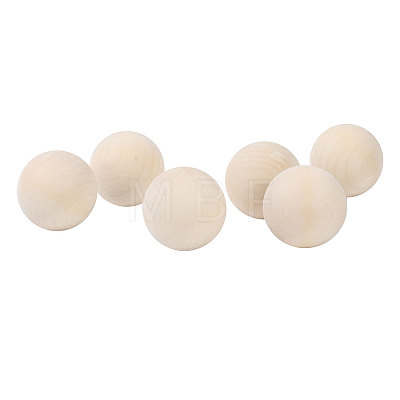 Unfinished Wooden Beads WOOD-WH0025-97-1