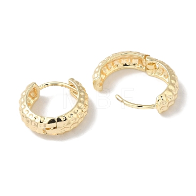 Ring Brass Hoop Earrings for Women EJEW-U008-02G-1
