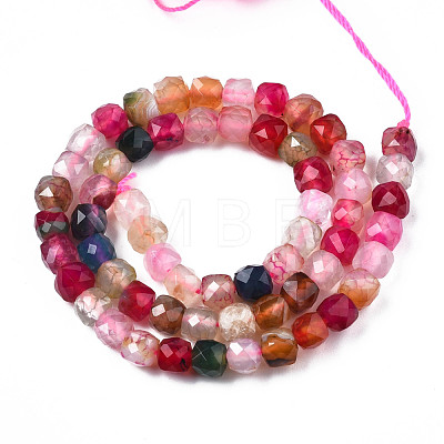 Natural Agate Beads Strands G-S359-375D-1