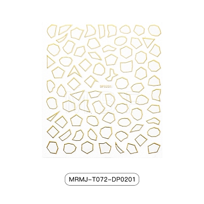 Hot Stamping 3D Watermark Slider Gel Nail Art Decals MRMJ-T072-DP0201-1