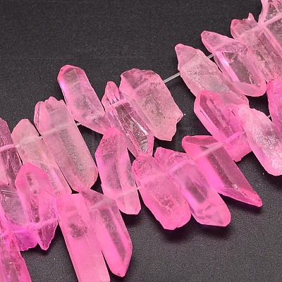 Natural Quartz Crystal Beads Strands G-A142-06A-1