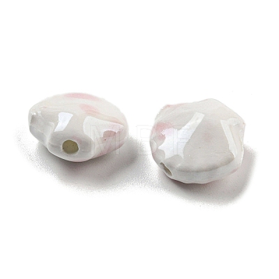 Shell Shape Handmade Porcelain Beads X1-PORC-E022-01A-1