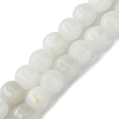 Natural White Jade Beads Strands G-H023-A18-01-1