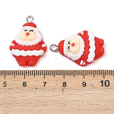 Christmas Opaque Resin Pendants RESI-I350-01A-1