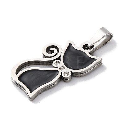 201 Stainless Steel Enamel Pendants STAS-Q342-16P-02-1