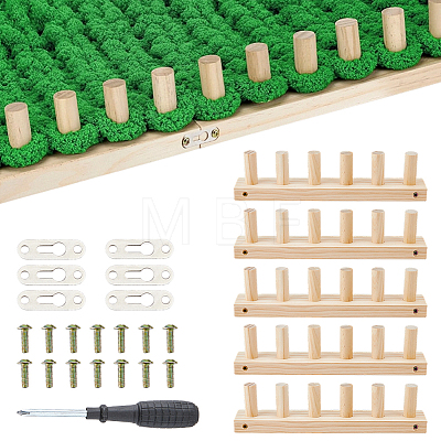 Wooden Knitting Loom Frame KNIT-WH0007-004-1
