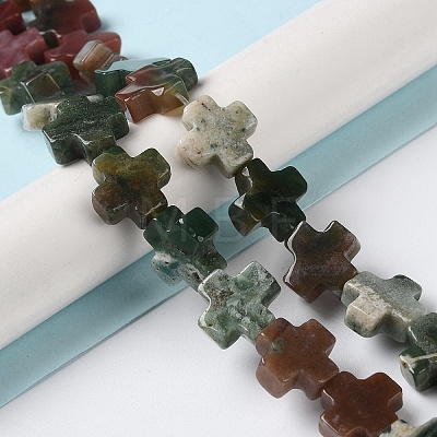 Natural Indian Agate Beads Strands G-M418-B06-01-1