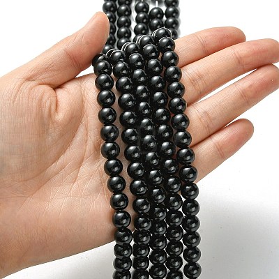 Eco-Friendly Dyed Glass Pearl Round Beads Strands X-HY-A002-8mm-RB080-1