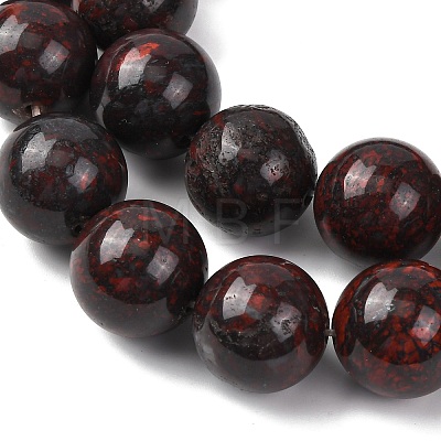 Natural Brecciated Jasper Beads Strands G-A310-A04-16mm-1