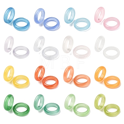 Cat Eye Finger Rings RJEW-G363-01B-1
