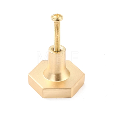 Hexagon with Marble Pattern Brass Box Handles & Knobs DIY-P054-C08-1