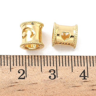 Brass European Beads KK-B166-01G-9-1