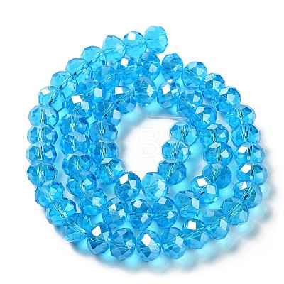 Glass Beads Strands GR12MMY-20L-1