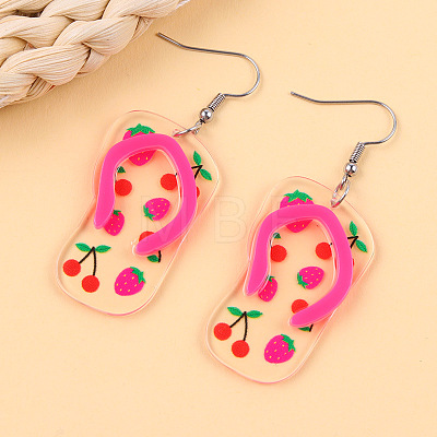 Acrylic Dangle Earrings FS-WGF1684-03-1